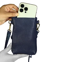 Carlos Falchi Cell Phone Butterfly Lambskin Leather Bag