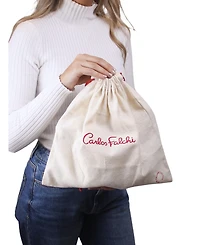 Carlos Falchi Cell Phone Butterly Lambskin Leather Bag