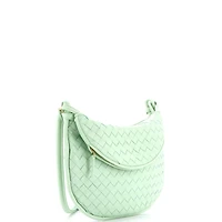 Pre-Owned Bottega Veneta Medium Gemelli Shoulder Bag Intrecciato Leather