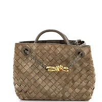 Pre-Owned Bottega Veneta Small Andiamo Top Handle Bag Intrecciato Nappa