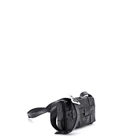 Pre-Owned Bottega Veneta Cassette Crossbody Bag Maxi Intrecciato Leather