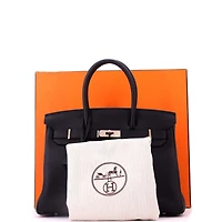Pre-Owned HERMES Birkin Handbag Togo with Palladium Hardware