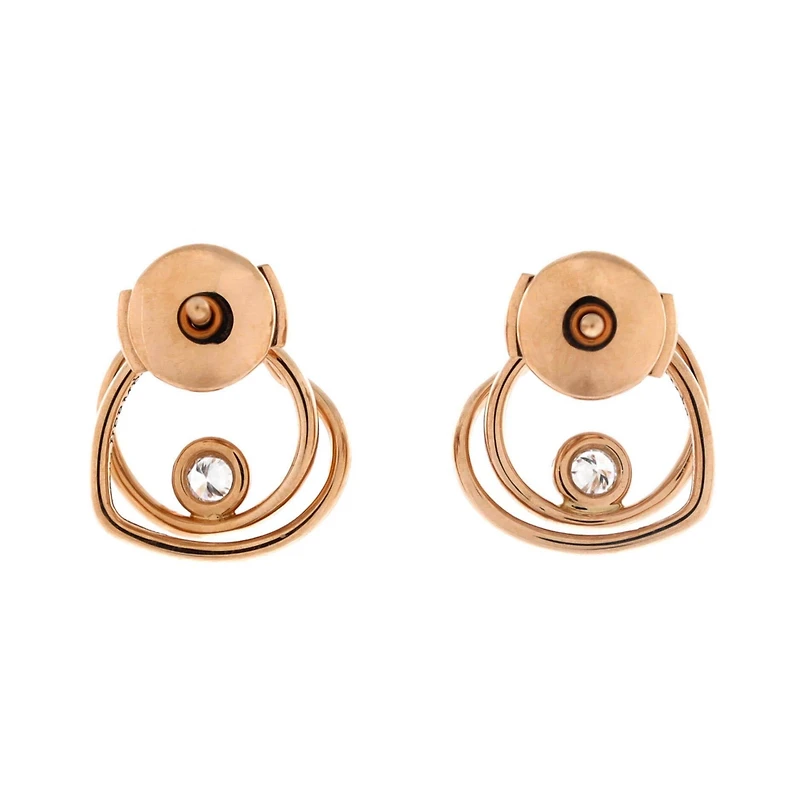 Pre-Owned HERMES Vertige Coeur Stud Earrings