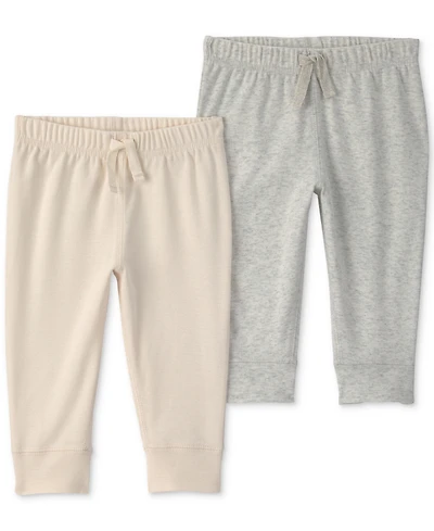 Carter's Baby Girls' and Boys' Pull-On Pants, 2-Pack