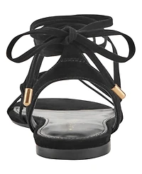 Marc Fisher Ltd Women's Ellan Strappy Tie-Up Flat Sandals