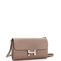 Pre-Owned HERMES Constance To Go Wallet Epsom