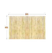 Sugift Rolled Bamboo Privacy Fence 4 feet H x 8 feet L Decorative Screen