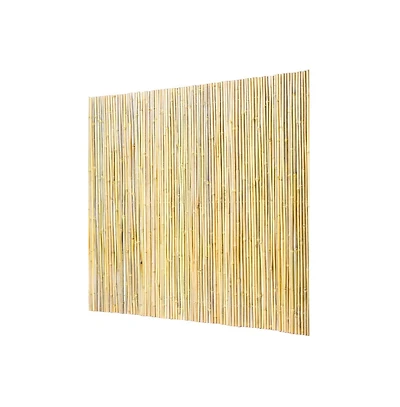 Sugift Rolled Bamboo Privacy Fence 4 feet H x 8 feet L Decorative Screen