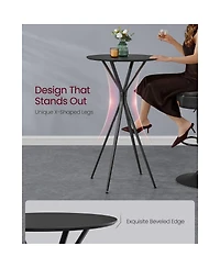 Slickblue Tall Pub Table for Kitchen Bar Dining Modern Space Saver