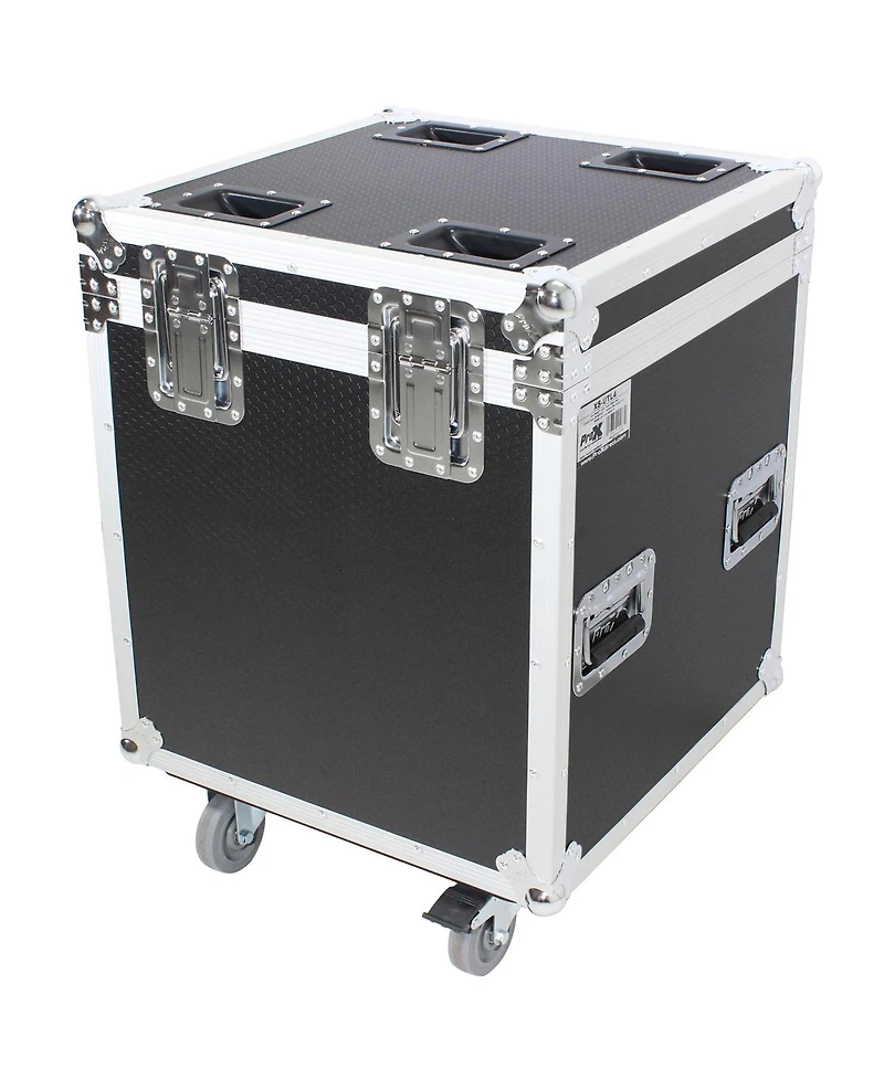 ProX Xs-UTL4 Half Trunk Utility Flight Case with Caster Dish and Wheels, Medium