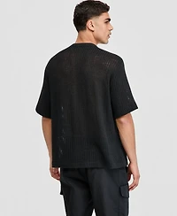 Mode of One Men's Relaxed-Fit Mesh T-Shirt, Macy's Exclusive