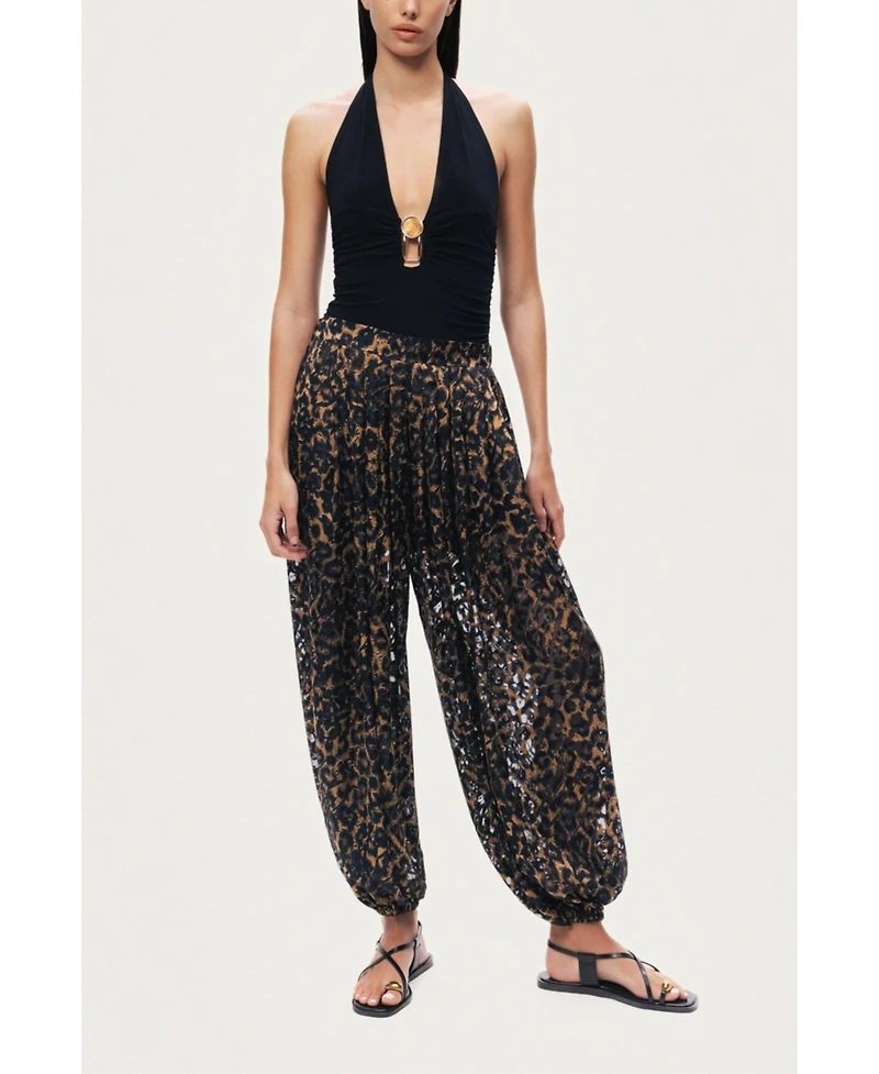 Nocturne Women's Printed Relaxed Balloon Leg Pants