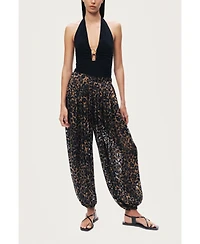 Nocturne Women's Printed Relaxed Balloon Leg Pants