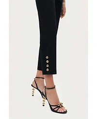 Nocturne Women's Gold Button Detail Pants