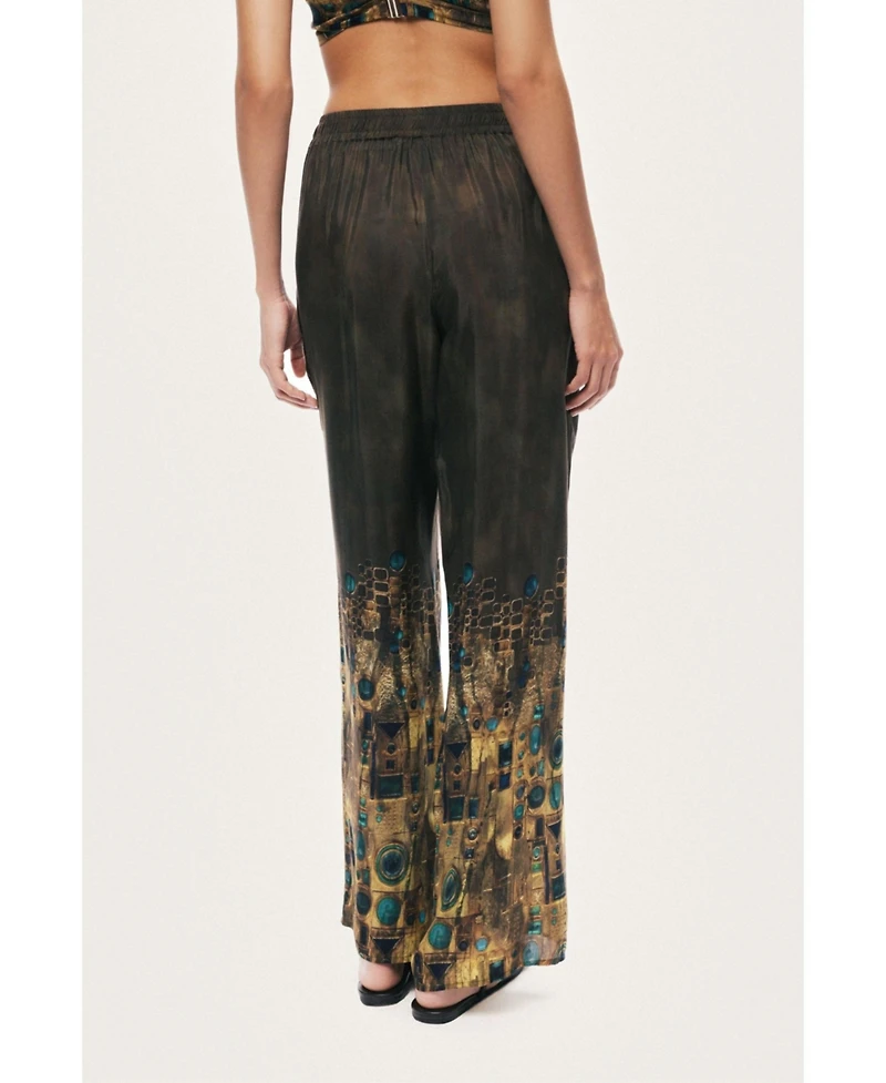 Nocturne Women's Printed Straight Leg Pants