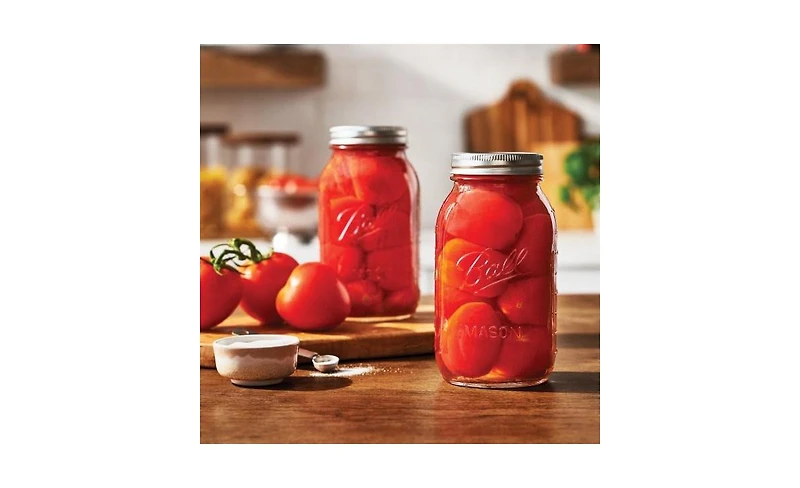Ball Glass Mason Jar, Regular Mouth, Quart Size (32 oz), Pack of 4