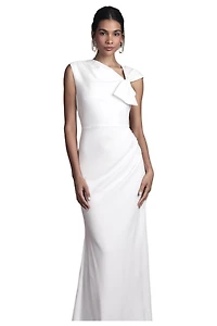 Coast Women's Bow Detail Crepe Wedding Dress