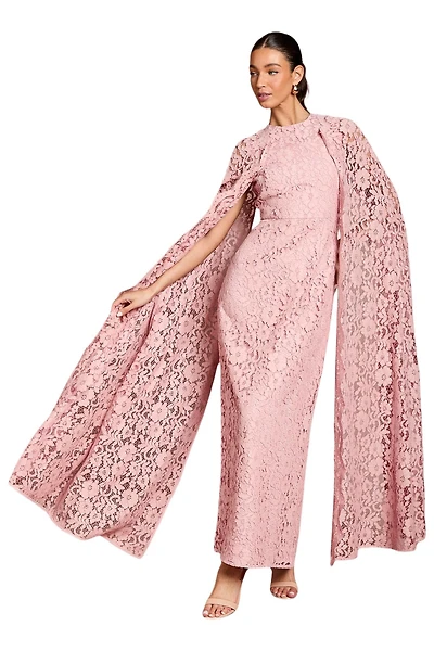 Coast Women's Lace Cape Gown