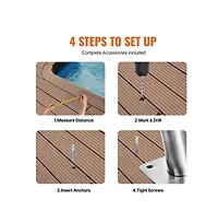 Sugift Pool Handrail 2 Pack 55 x 32 in Stainless Steel Grab Bar for Spas