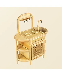 Momiji Dreamer Handcrafted Rattan Play Kitchen