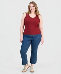 And Now This Trendy Plus Lace-Trim Tank Top, Macy's Exclusive