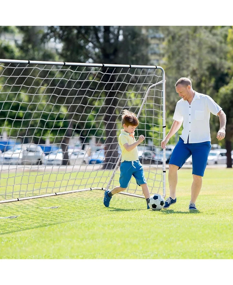 Zeny Portable Soccer Goal for Backyard, Kids Adults Soccer Net and Frame for Home Backyard Practice Training Goals