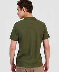 Guess Men's Logan Short Sleeve Knit Polo Shirt