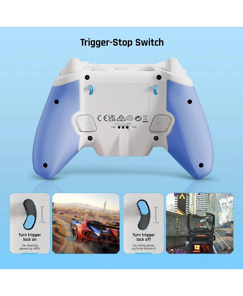 Bigbig Won Rainbow 2 Se Bluetooth Wireless Controller with Motion Control Aim, Hall Effect Triggers for Switch, Pc, Android and iOS