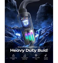 Lisen 2-Pack 240W 4-in-1 Charging Cable, Usb-c and Lightning Multi Charger Cable for All Devices, Fast Charging Cord for Travel, Home and Car