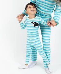 Leveret Toddler Matching Family Two-Piece Cotton Long Sleeve Shirt and Pants Striped Pajamas