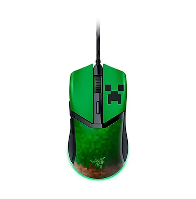 Razer Cobra Minecraft Edition Wired Gaming Mouse with Rgb Lighting and Precision Sensor