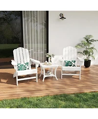 gaomon Hdpe Adirondack Chair, Wood Texture Patio Furniture