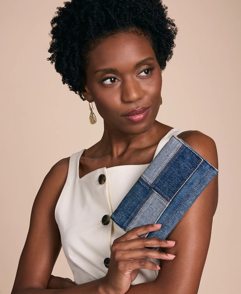 Patricia Nash Terresa Denim Patchwork Wallet