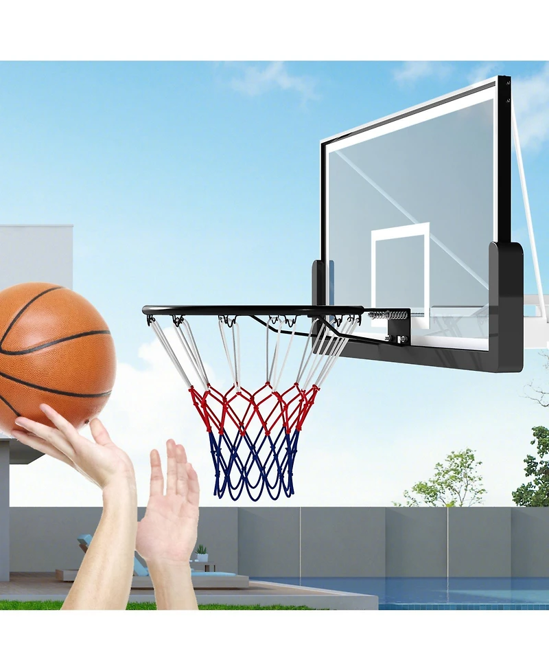 Slickblue Heavy Duty Wall Mounted Basketball Rim Goal Replacement