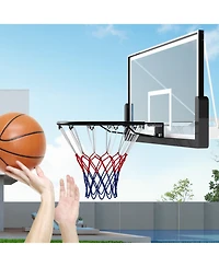 Slickblue Heavy Duty Wall Mounted Basketball Rim Goal Replacement