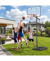 Slickblue Outdoor 10FT Basketball Hoop Portable Adjustable for Adults