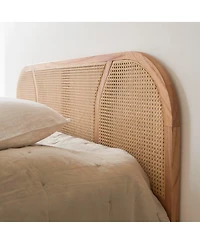 Billie headboard in rattan canework and solid mindi 200cm