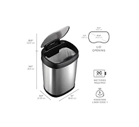 Ninestars Rectangular Motion Sensor Trash Can 13.2 Gallon & 3.2 Gallon