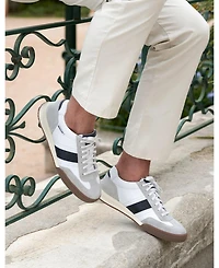 Mephisto Men's Elyo Stone Suede and Leather Sneaker