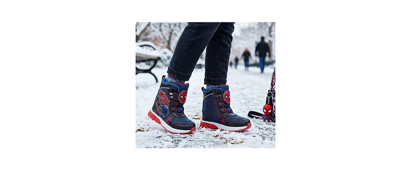 Spider-Man Big Boys Marvel SpiderMan Snow Boots Warm (Toddler/Little