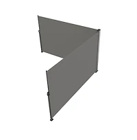Sugift 71x236 in Retractable Side Awning Aluminum Outdoor Privacy Screen with 280g Polyester Fabric
