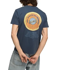 Lucky Brand Men's Blue Moon Orange Graphic T-Shirts