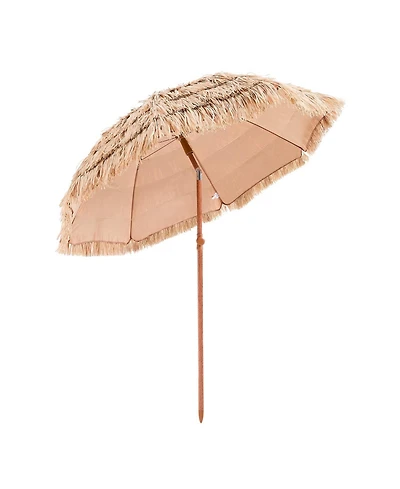 Sugift 6.5 ft Thatched Patio Umbrella for Beach Poolside and Garden