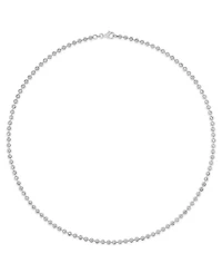 Macy's Men's Polished Moon Bead Chain Necklace in Sterling Silver