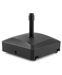 Costway 176 Lbs Mobile Fillable Patio Umbrella Base with 4 Wheels 2 Locks for 1.4-1.9" Pole