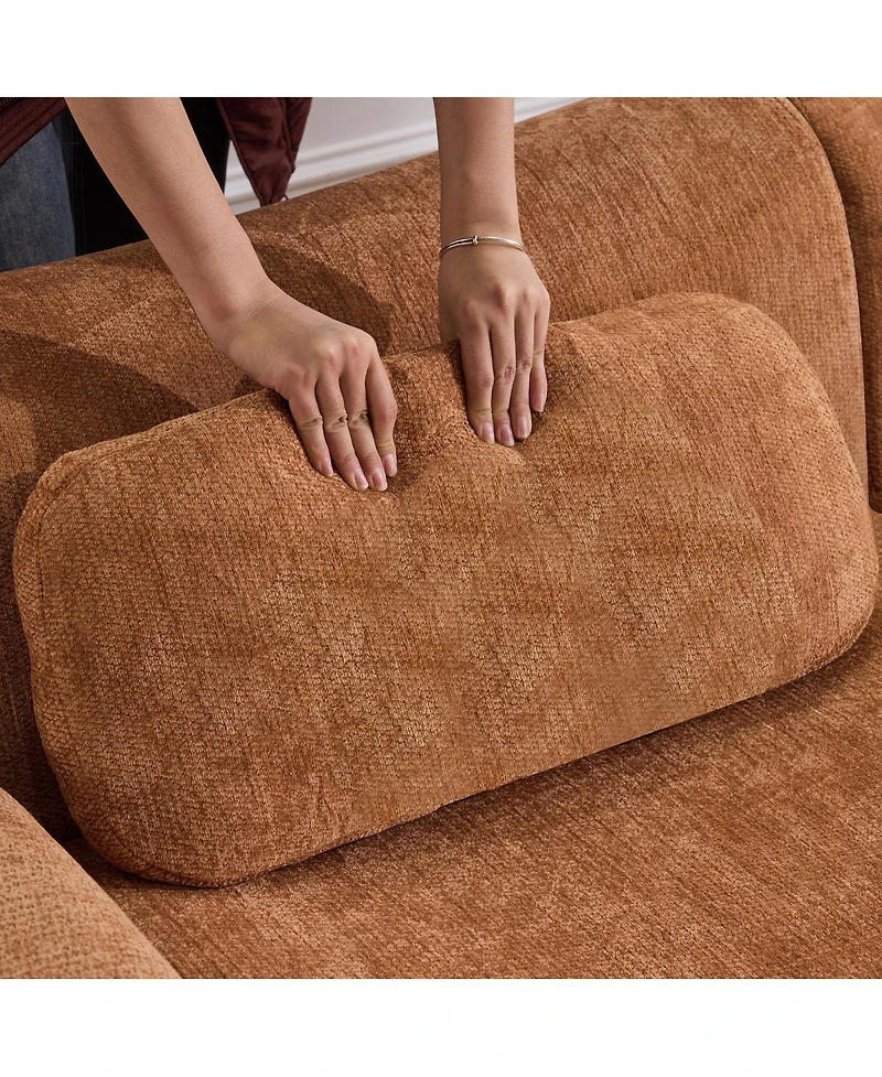 Streamdale Furniture Modular Combination Armchair, Bamboo Joint Shape