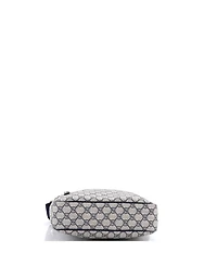 Pre-Owned Gucci Medium Front Zip Messenger Gg Coated Canvas