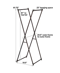 Household Essentials Valet Folding Clothes Rack
