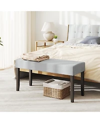 Slickblue Padded Entryway Bench for Bedroom and Living Room