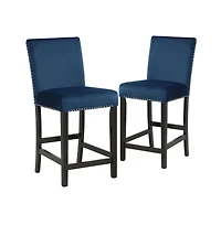 New Classic Furniture Celeste 39.5" Wood Counter Chair in (Set of 2)